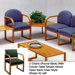 Contour Two Chairs with Wood Frame