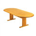 Contemporary Series 96" Oval Conference Table with Radius Profile (Curved Panel Base)
