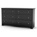 Vito 6 Drawer Double Dresser