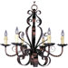 Aspen 6 Light Candle Chandelier