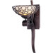 Meridian One Light Wall Sconce in Umber Bronze