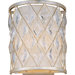 Diamond One Light Wall Sconce in Golden Silver
