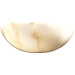  Medium Wall Sconce in White Formed Alabaster Glass