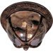 Knob Hill DC Outdoor Flush Mount in Sienna