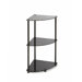 Midnight 3 Tier Corner Shelf in Black