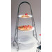 Black Round Triple Tiered Plate Stand