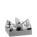 Edgy Silver Box Votive (Set of 4)