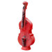 Band Double Bass Sculpture in Red