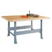 Four Station Workbench with Steel Legs