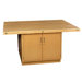 Four Station Wooden Workbench with Two Door Cabinet