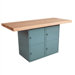 Two Station Workbench with Four Locker Openings