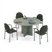 48" Diameter T-Mold Round Top Gathering Table with X-Base