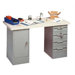 Modular Work Benches - Laminated Maple Hardwood Top, 4 Drawers, 1 Cabinet