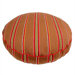 Brown Ticking Stripe Round Pet Bed