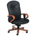 High-Back Leather Multi-Tilter Office Chair