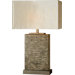 Crackled Leather Table Lamp