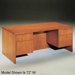 Forte 66" W 3/4 Pedestal Credenza with Drawer