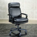 High-Back Leather Executive Chair with Spider Base
