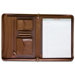 Leather Portfolios Top-Grain Enhanced Zip-Around Portfolio in Chocolate