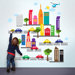 French Bull City Wall Decal