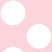 Polkda Dot Wallpaper in Pink and White