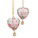 European Handmade Glass Blown Ornaments Five Golden Rings
