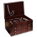 Athena Mahogany Jewelry Chest with Dior Red Lining