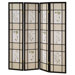 4 Panel Room Divider in Black