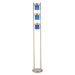 Three-Light Adjustable Floor Lamp in Blue