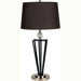 Crystal Ball Table Lamp in Black