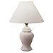 Short Ceramic Table Lamp in Ivory