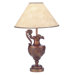 Polyresin Table Lamp in Bronze
