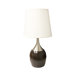 Touch-On Table Lamp in Espresso and Silver