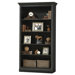 46.25" Oxford Bookcase in Antique Black