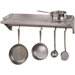 Cucina Americana Mensola Grande Shelf with Wall Mounted Pot Rack