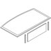 Mendocino Bow Front Desk Top with Modesty Panel