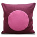 Circle Design Pillow in Fuschia/Pink Shell