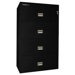 1 Hr Fireproof Key Lock 4 Drawer Letter File Safe