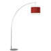 Passion Arc Floor Lamp in Chrome/Satin Nickel