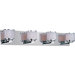 Mesh Four Light Bath Vanity in Polished Chrome