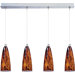 Minx 4 Light Linear Pendant