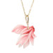 Persian Violet Flower Gold Necklace