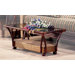 Rattan Floral Tulip Coffee Table