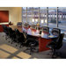 18' Corsica Boat-Shaped Conference Table