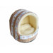 Beige Plaid with Paws Crib Pet Bed