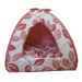 Leaf Tent Pet Bed in Pink