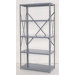 Industrial Clip Open Shelving: Beaded Post Units with 5 Shelf Frames - Starter Unit