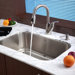 Stainless Steel Undermount 30" Single Bowl Kitchen Sink with 14.5" Kitchen Faucet and Soap Dispenser