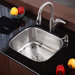 Stainless Steel Undermount 20" Single Bowl Kitchen Sink with 14.5" Kitchen Faucet and Soap Dispenser