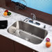 Stainless Steel Undermount 30" Single Bowl Kitchen Sink with 11" Kitchen Faucet and Soap Dispenser